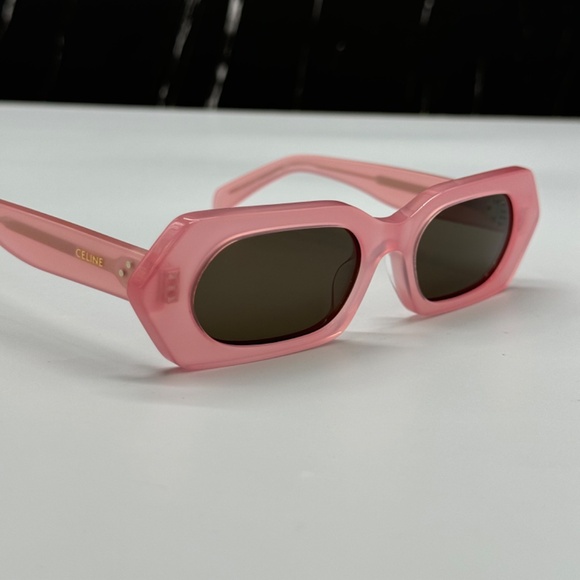 NEW CL40243I 72J CELINE PINK GREY GEOMETRIC WOMEN CELINE SUNGLASSES - Picture 9 of 12